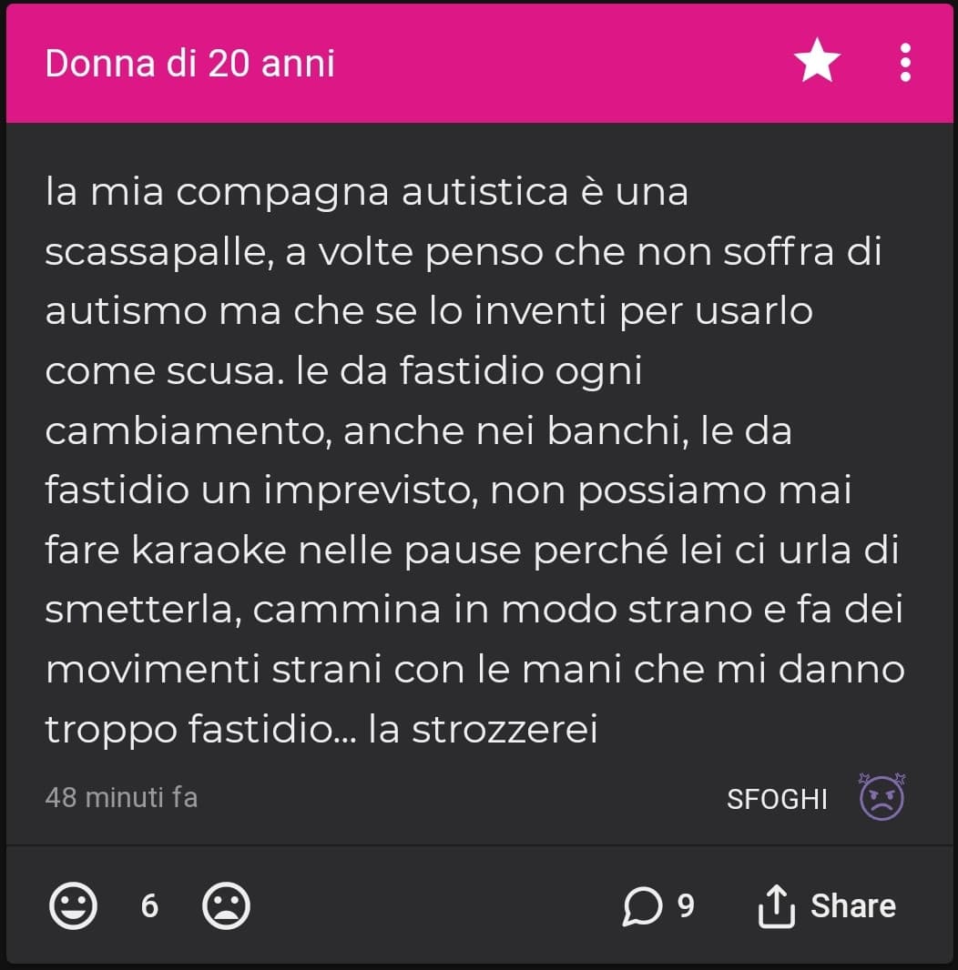 Come fa una roba del genere a stare nei virali? La comprensione e il rispetto li ha lasciati nel cassetto, e poi ci viene pure detto che il problema siamo noi e il nostro "buonismo"