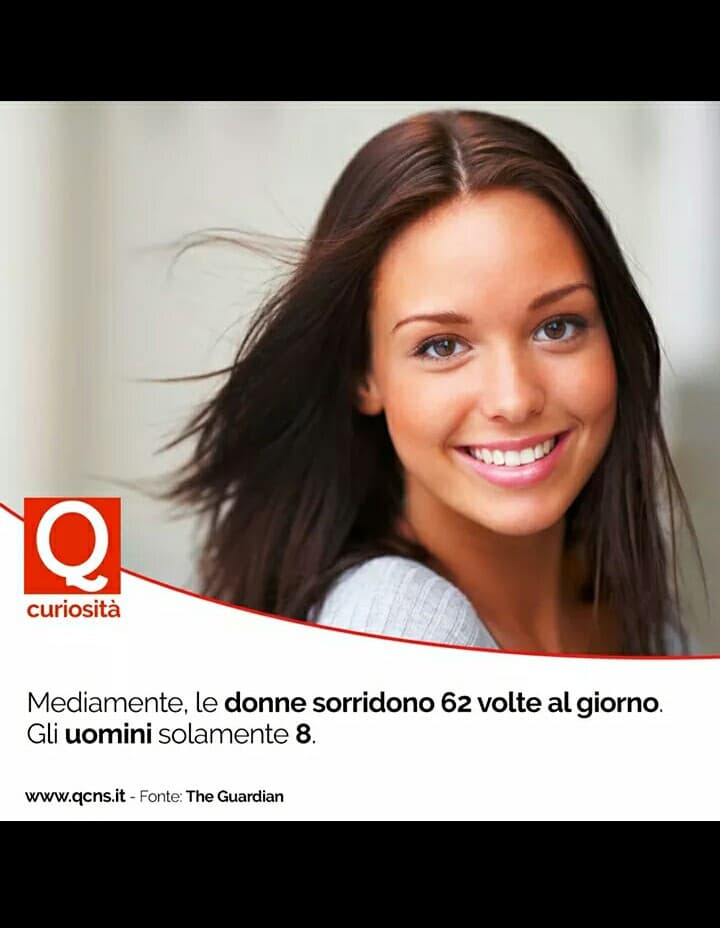 Adesso mi spiegate dove sono ste 62 volte della giornata in cui sorrido?