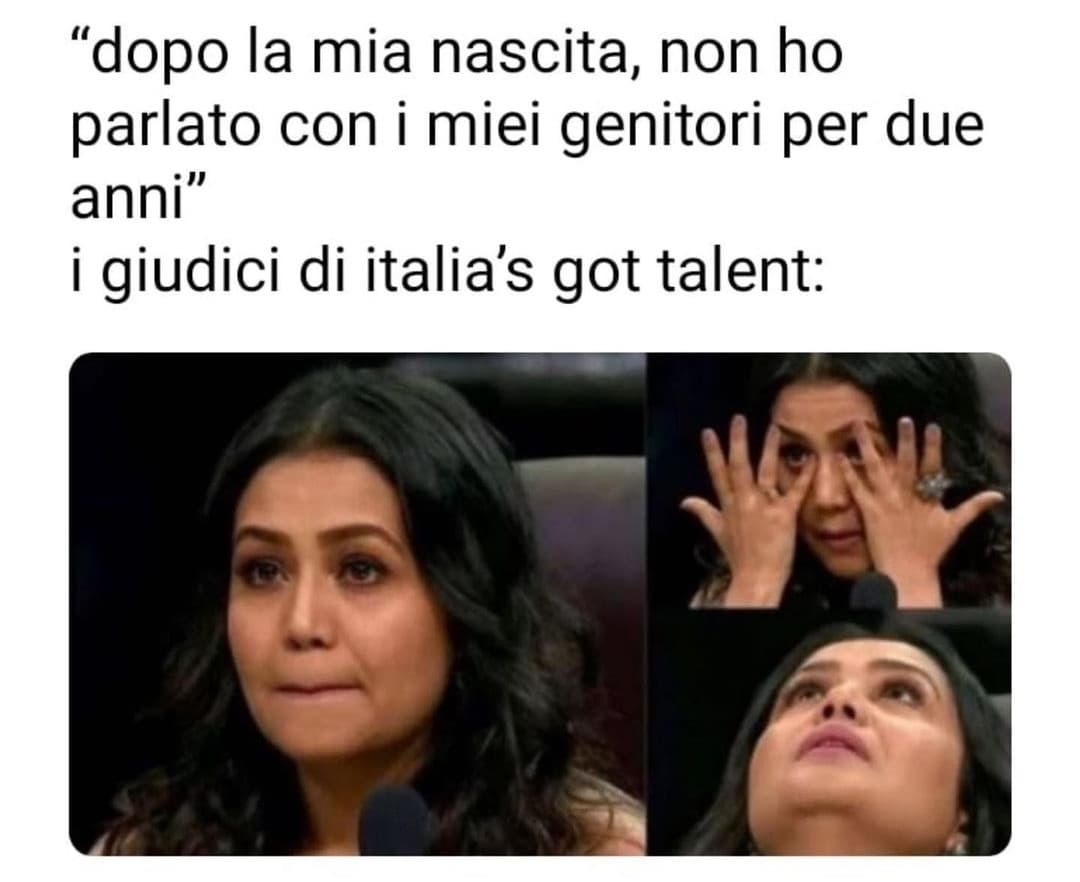 Io che ho visto alcune edizioni, mi ricordo una cosa simile ahahahahah