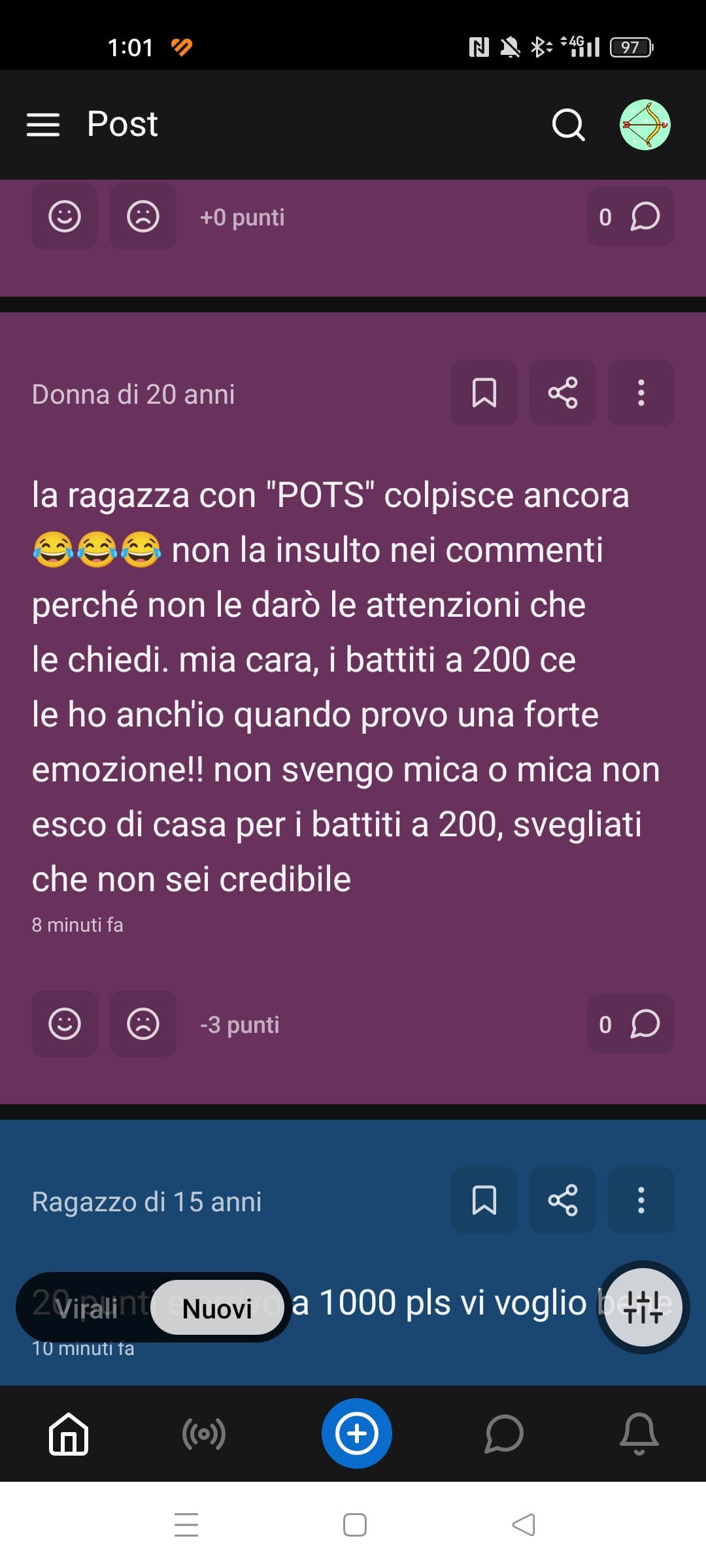 La gente sta male