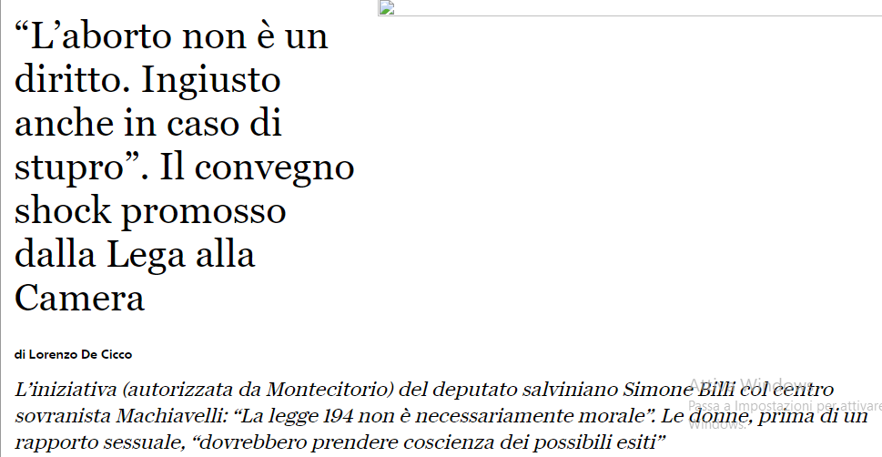 Ditemi che non vero, che è un articolo fake