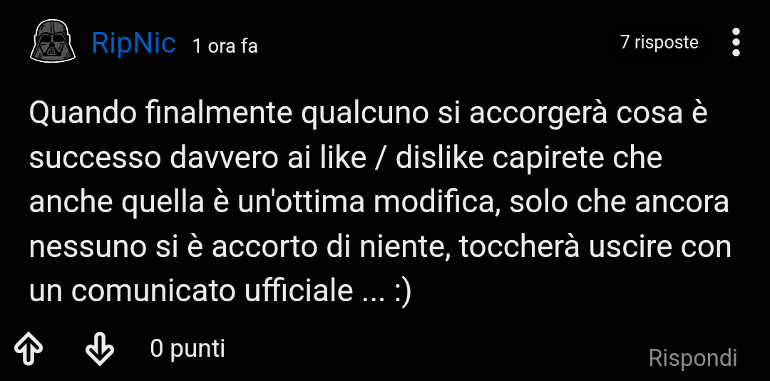 UNA MODIFICA CHE NESSUNO HA NOTATO? - IN ATTESA DI UNA COMUNICAZIONE UFFICIALE