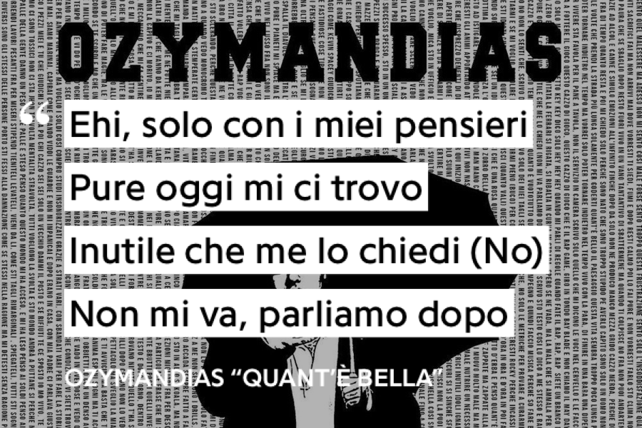 Avrebbe potuto tranquillamente fare rima con "per questo mi drogo" invece non l'ha fatta, rispetto per questo ragazzo