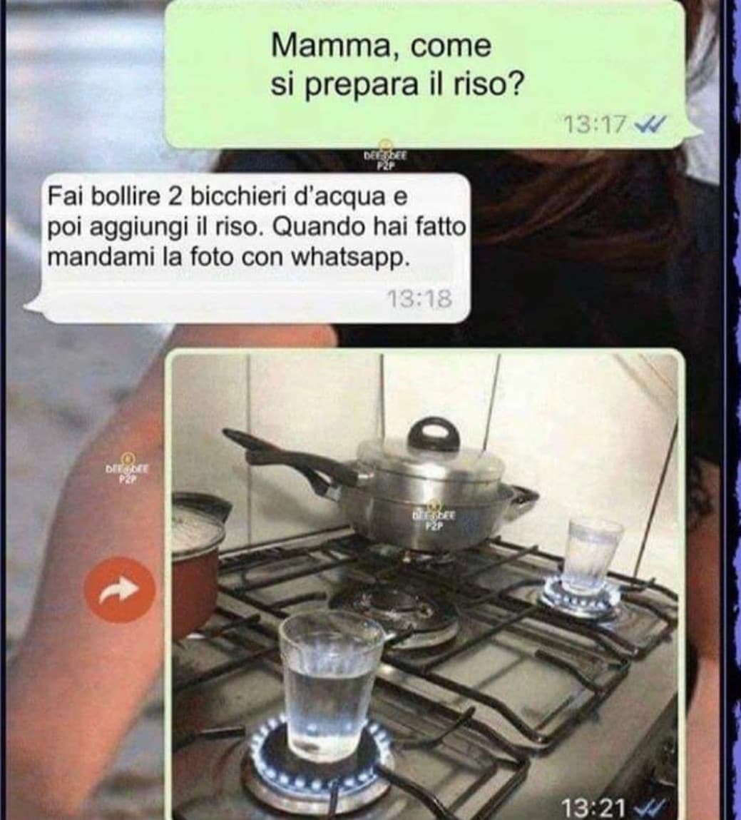 Oggi cucino da solo