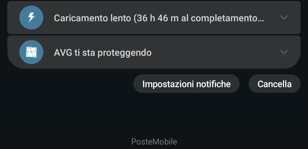 Io non parlo dai. Dal 20% in carica si sta scaricando. 