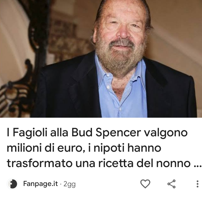 Mio nonno, purtroppo, i fagioli li scorreggiava e basta. 😢