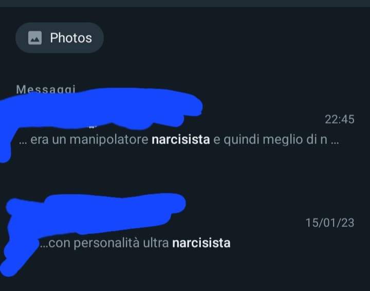 Sta ragazza con cui esco sottolinea ogni minuto quanto il suo ex fosse narcisista manipolatore. Ho capito, ma che me ne devo fare di questa informazione amo