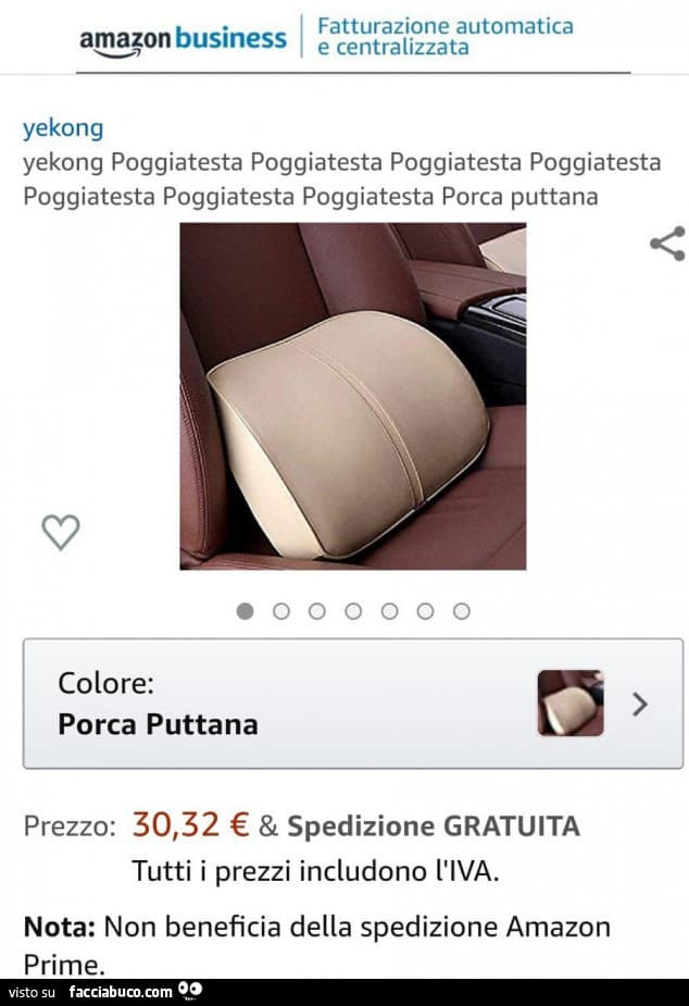 Chi non l'hai mai desiderato... Anche se lo preferivo arancione, ma vabbè, porca puttana va bene.