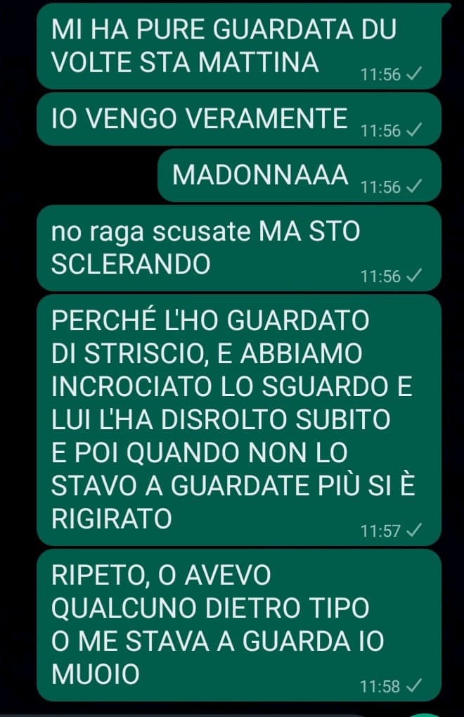 raga. non succede ma minchia se succede una cosa mi viene. giuro 