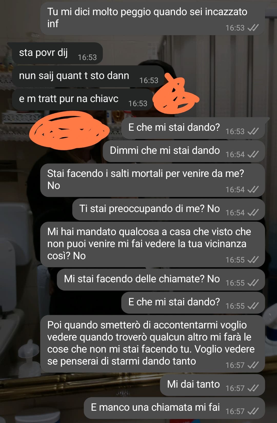 Chissà cosa mi sta dando