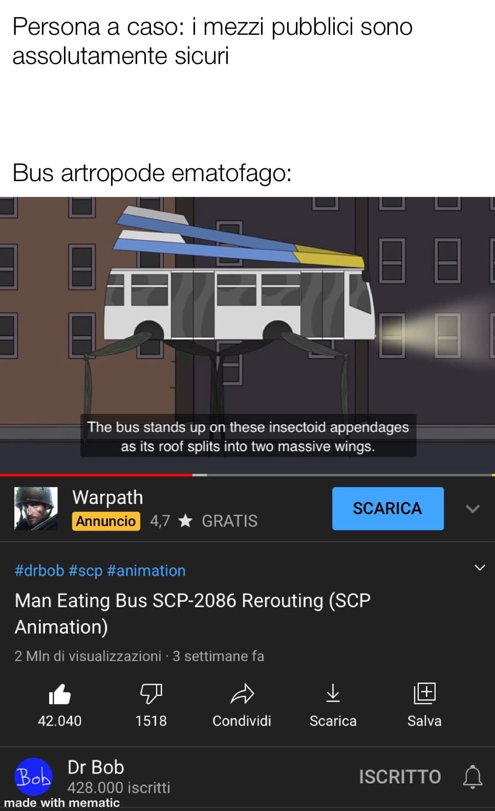 Fear the bus!
