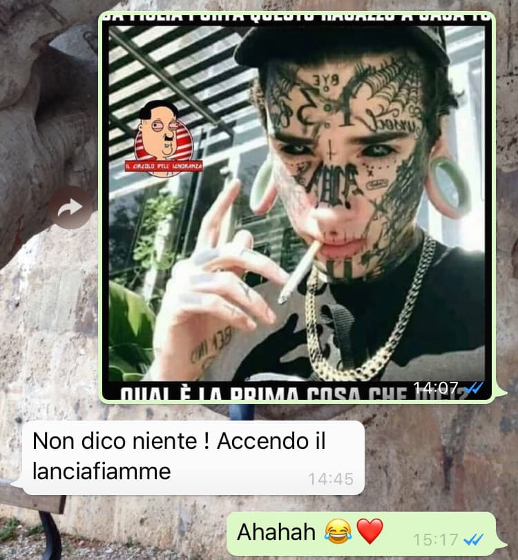 La risposta di mio papà?