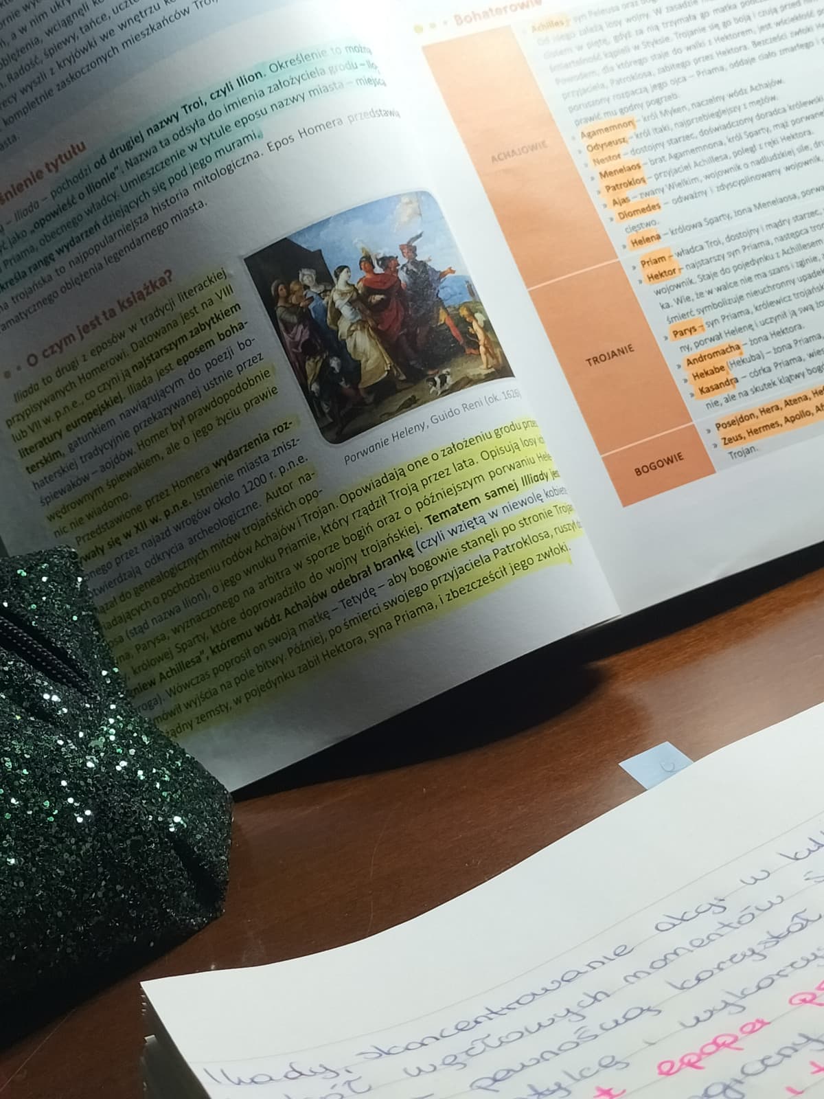 Studiando Iliade di Omero in lingua polacca