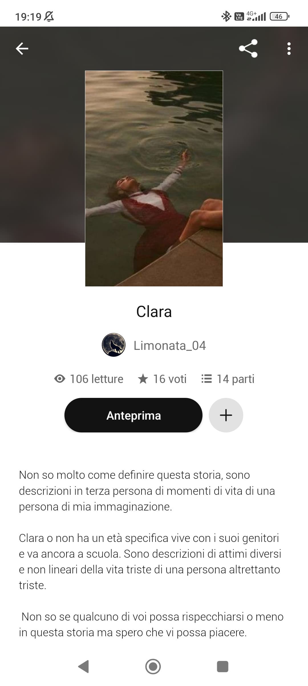 Niente, sono qui per spammarvi un attimo il mio libro su wattpad (è tanto corto che si legge in 1 oretta)