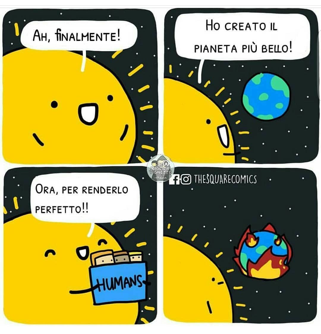 Gli umani sono la salvezza cit.