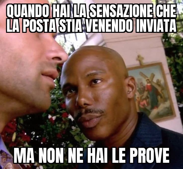 Quando la posta viene inviata!