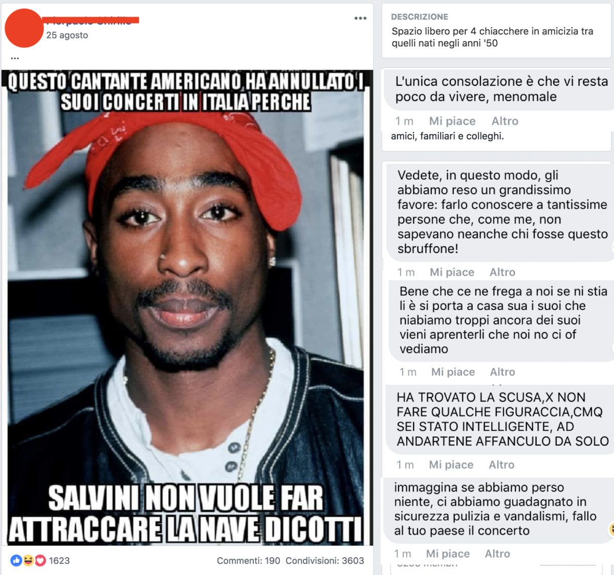 Penso che anche mia nonna conosce 2pac 