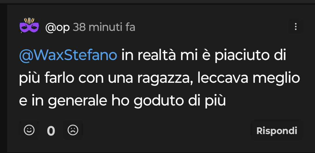 rega io l'ho sempre detto