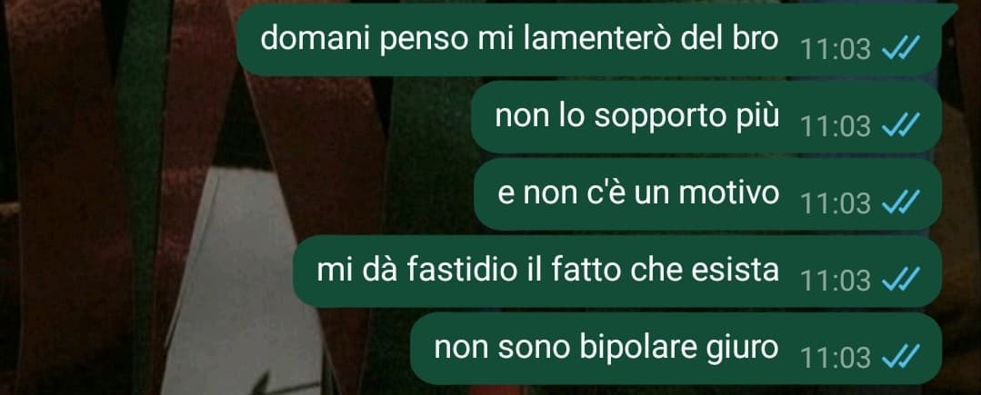 penso di avere un piccolissimo problema assolutamente trascurabile