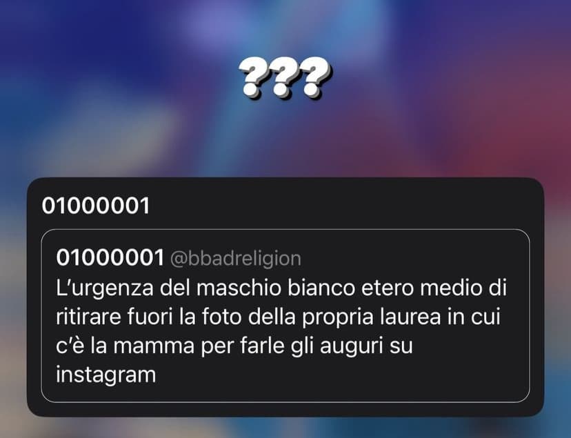 Perché li odiate così tanto? Non capisco questo odio stupido verso gli etero bianchi cis 