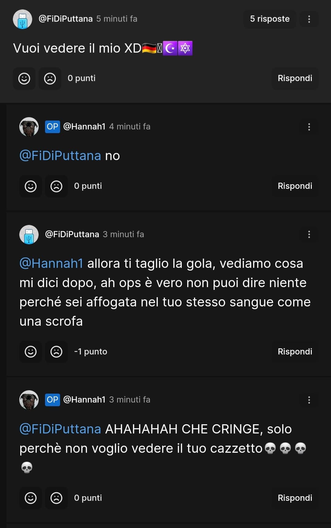 screen preferito che spammerò per raccontare le mie vicende negli shout da oggi in poi🤚😔