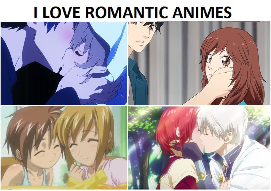 Amo gli anime romantici. 