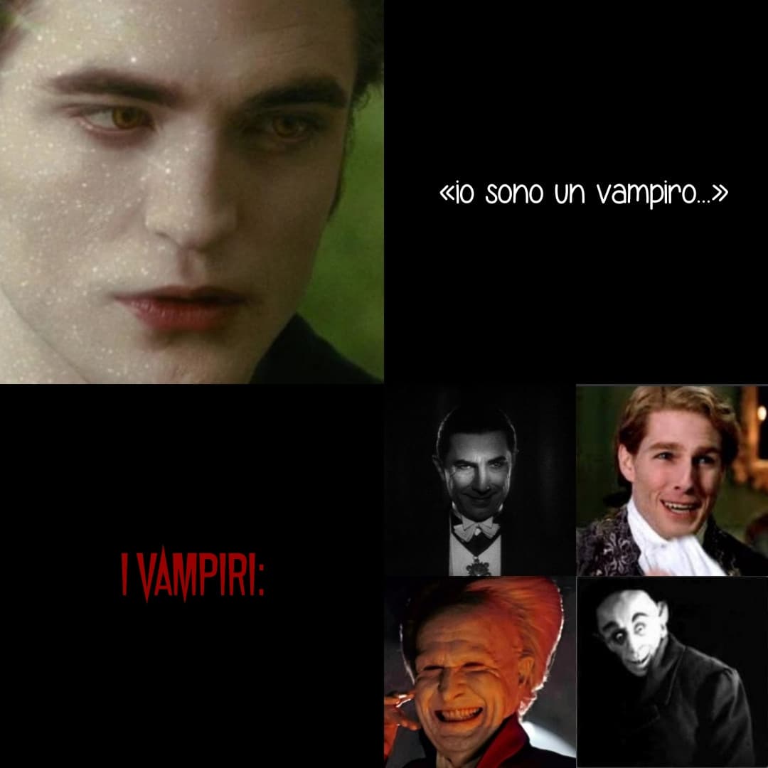 Cinquanta film sui vampiri e questi trasmettono la saga di twilight, bah.