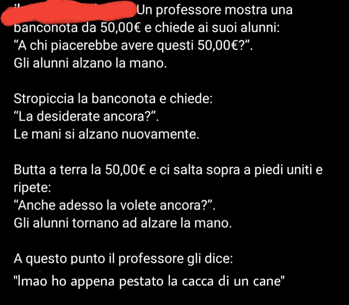 Trasformare frasi per motivarti in cose a caso invece di ripassare storia? Ovvio