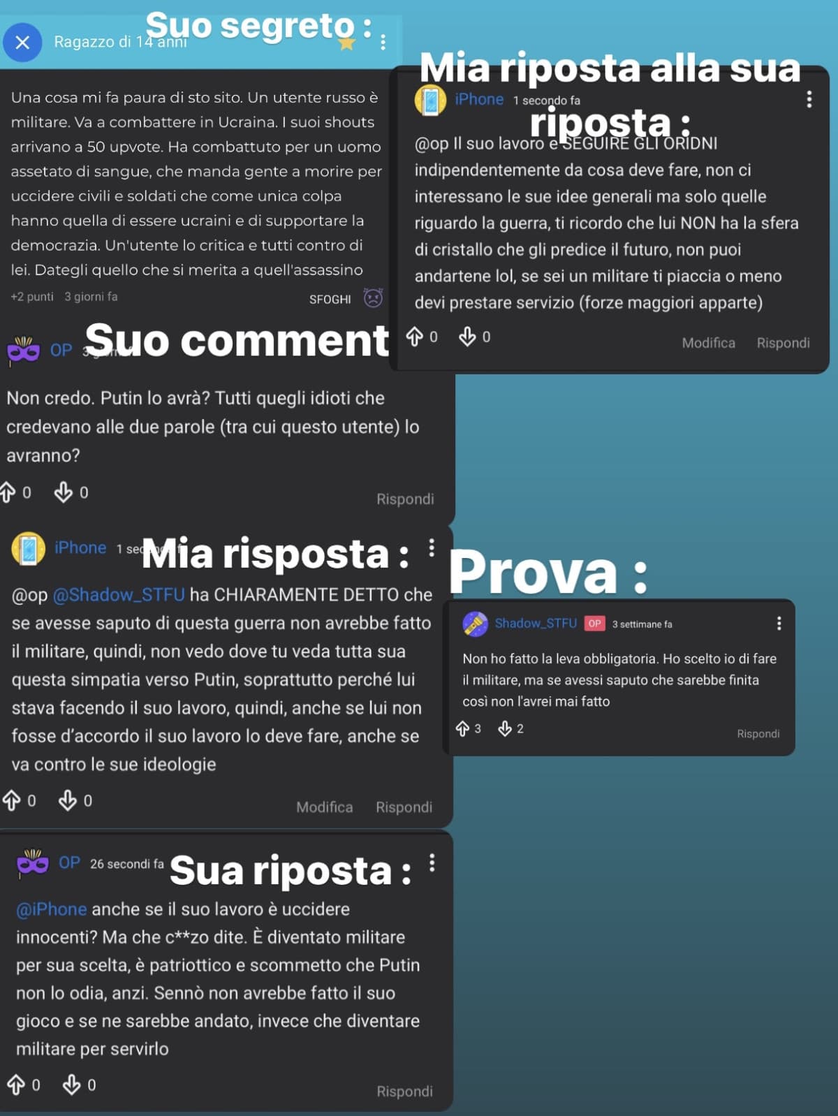 Mi dispiace un sacco per Shadow_STFU, deve supportare questi rincoglioniti che lo odiano solo perché fa soltanto il suo lavoro 