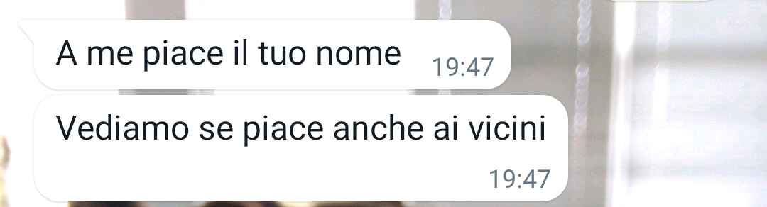 A me va benissimo 