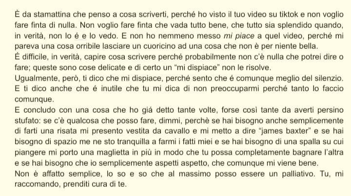 Ci sta come cosa da mandare ad una mia amica che sta passando veramente un brutto periodo?