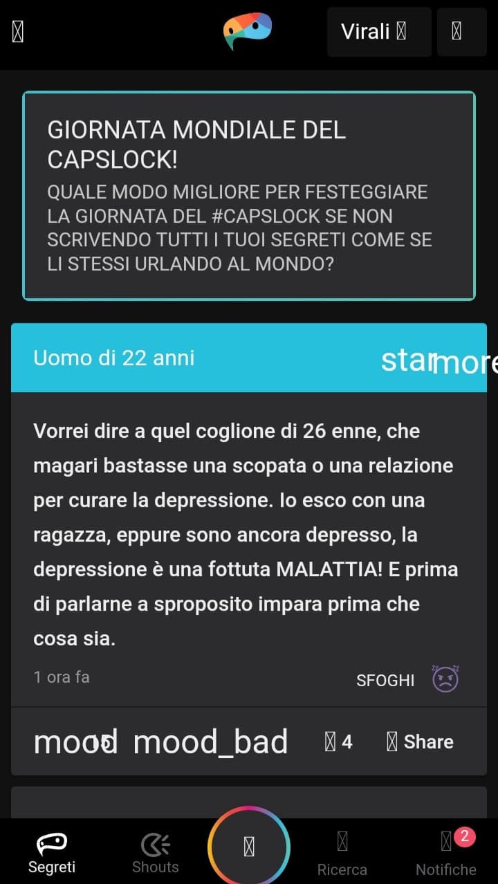 è normale che qualche ora fa vedevo il sito così?