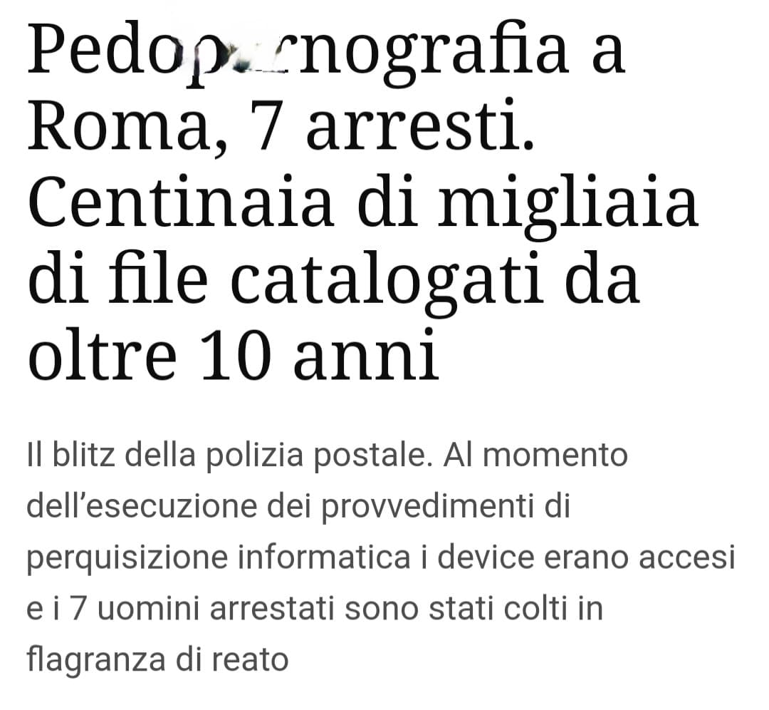 Sapete... mi hanno colpita molto i profili degli arrestati: