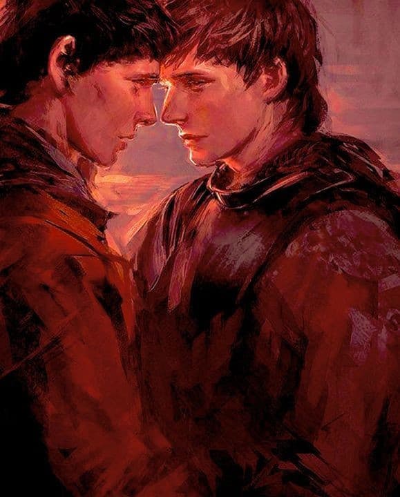 Fan di Merlin, siate i benvenuti. La prima fanfiction che vi mostro è basata su un concept mio che trovavo interessante da approfondire. Questa fanfiction è stata scritta da un'AI. Spero non me la tagli o altro, buona lettura!