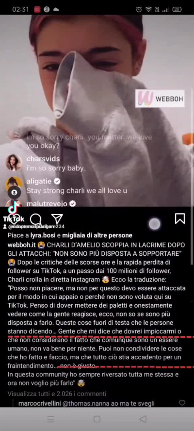 Ragazzi voi che ne pensate di questa faccenda del cyberbullismo su tik tok?