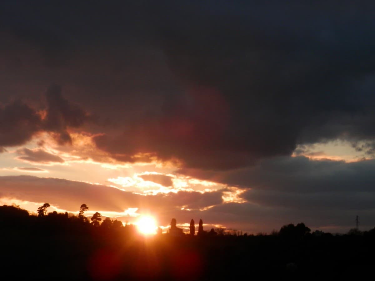 TRAMONTO IN CAMPAGNA