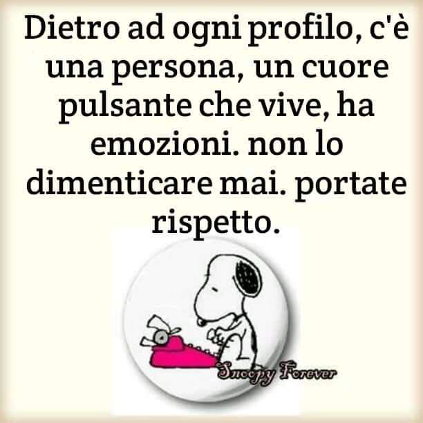 Cari leoni da tastiera, il rispetto prima di tutto. Se volete sfogare la vostra frustrazione non sfogatela sul primo utente che vi capita?