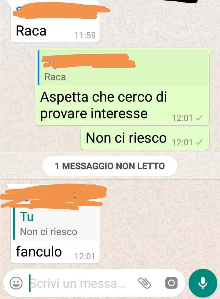 Sono un amico che ascolta sempre i suoi amici 