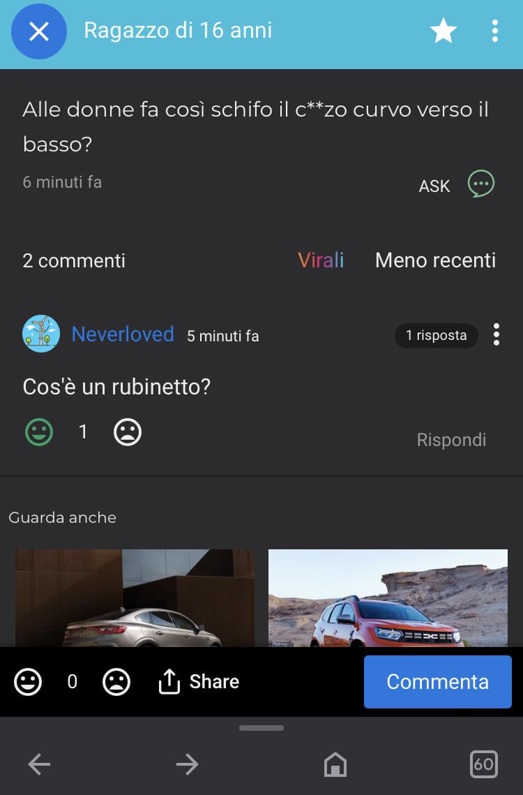 non so perché mi ha fatto ridere