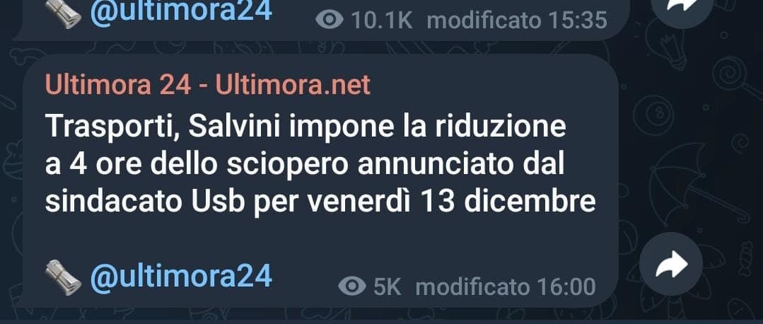 almeno una cosa buona l'ha fatta 