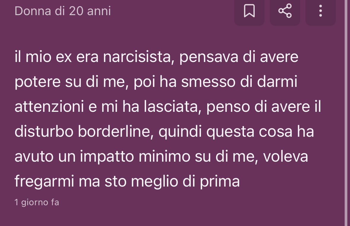 Tipica persona che fa autodiagnosi pur n