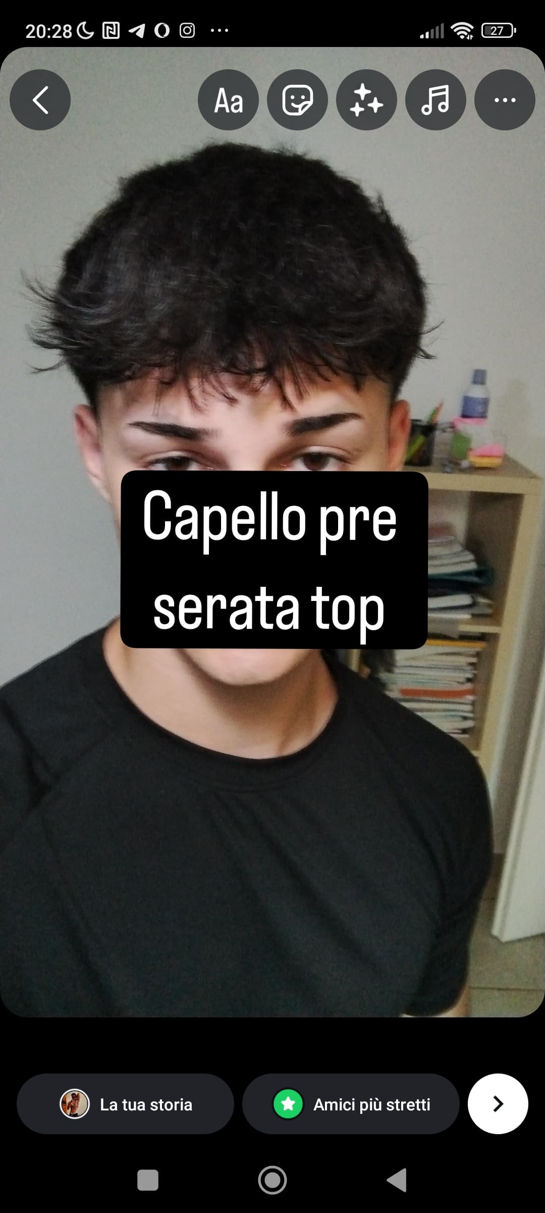 Che ne pensate di questi capelli?, fatti ieri sera