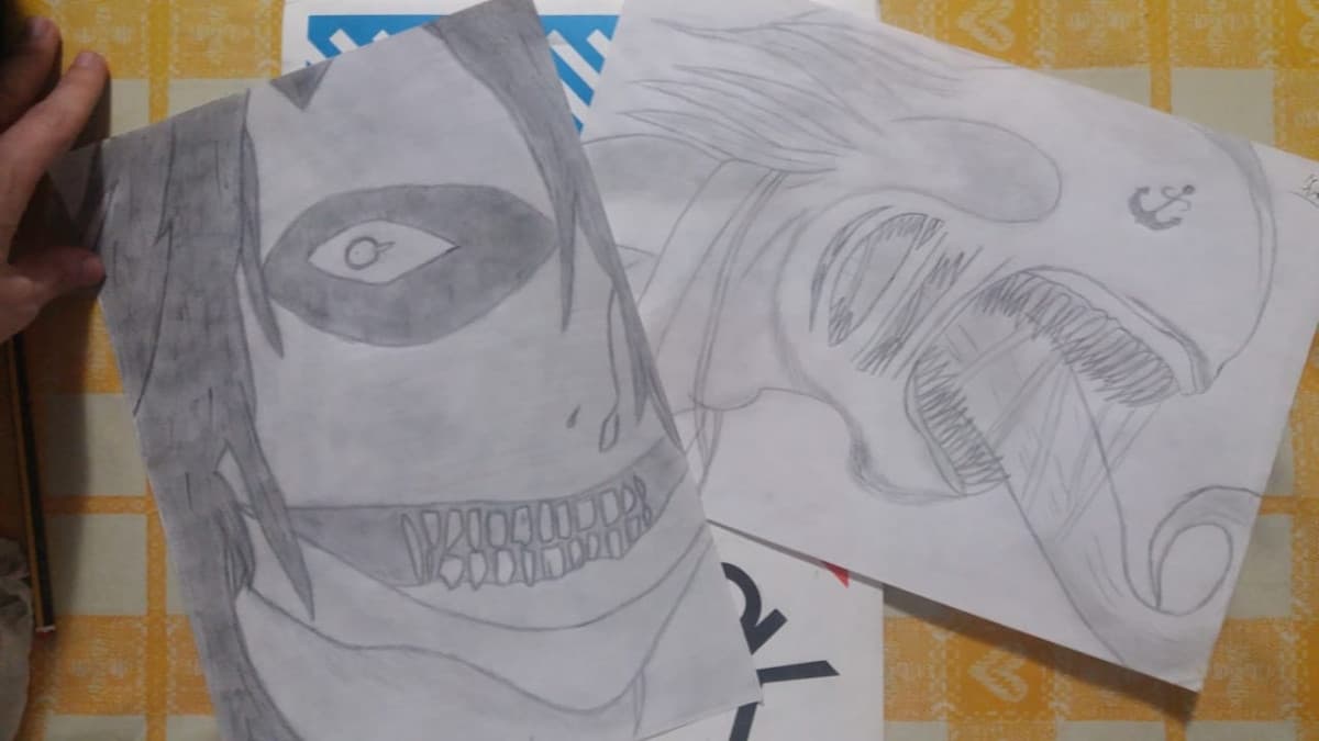 Che ne pensate? Jeff the Killer and Slenderman New Version ?. (Da notare la mia FA-VO-LO-SA tovaglia gialla ?)