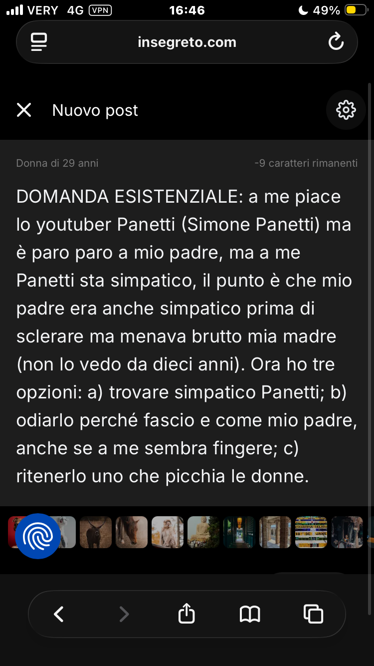DOMANDA ESISTENZIALE IMPORTANTE