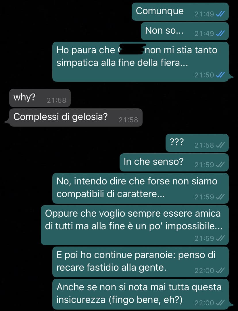 Mi riferisco alla figlia della prof