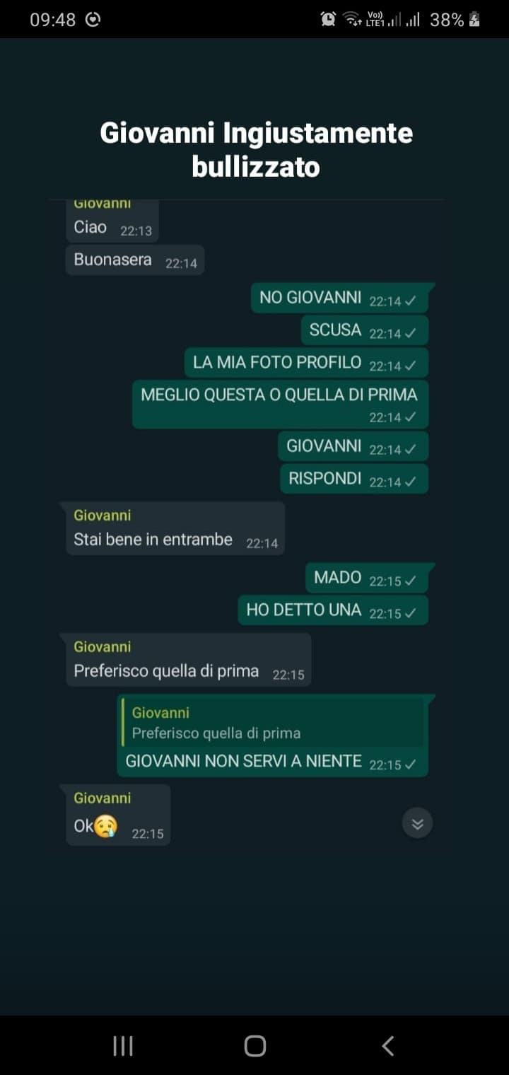 Una preghiera per giovanni