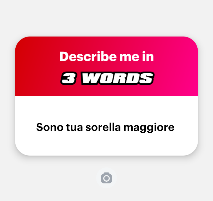 Metto messaggi normali perché la gente non sa descrivere in 3 parole https://ngl.link/cherigma