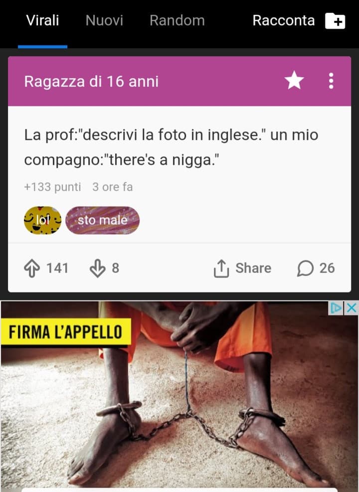 Questa è una cosa triste.