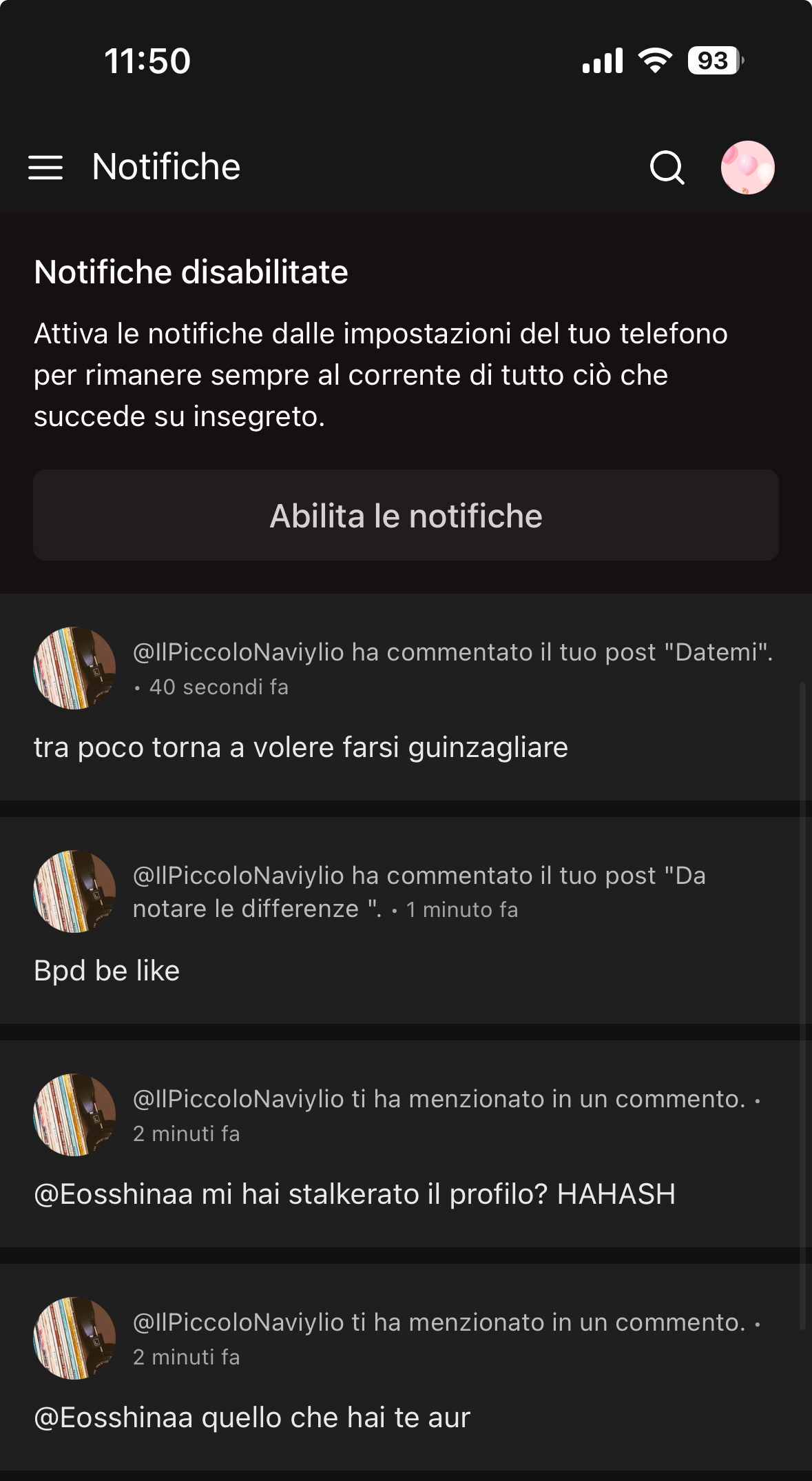 Un cazzo di stalker