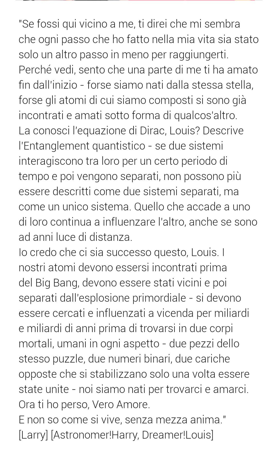 La trama del libro "The universe began with our eyes closed", è una storia bellissima, scritta molto bene e nulla, credo di non aver mai pianto quanto ho pianto leggendola :)